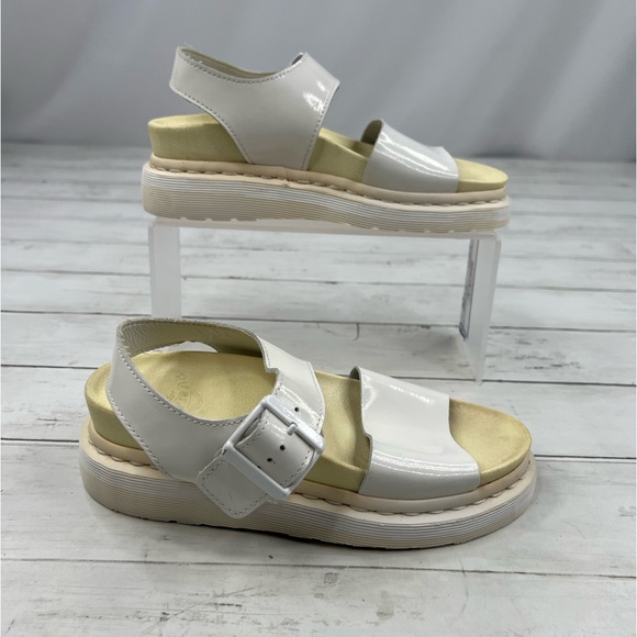 Dr. Martens Romi Chunky Platform Sandals Size 5 Women in Eggshell White - Picture 4 of 12